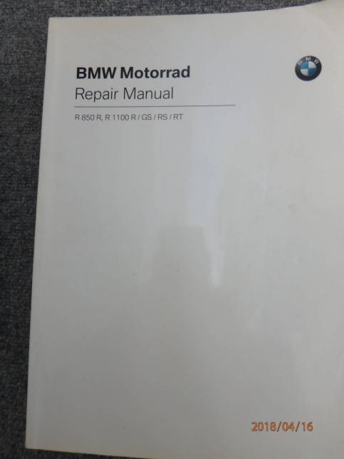 BMW R1100R/GS/RS/RT 850R 正規日本語サービスマニュアル 【公式通販】