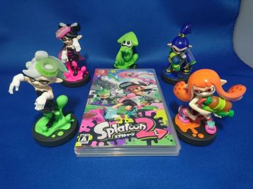 スプラトゥーン２ amiibo5体+エンペラーギア シリアルコード付☆ Nintendo Switch