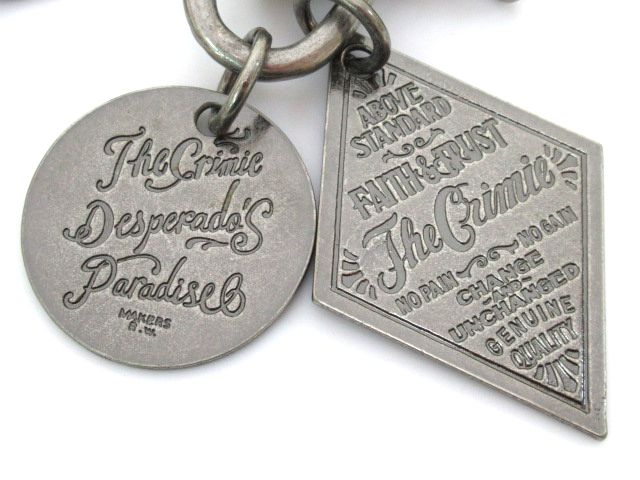 81695★CRIMIE/クライミー ウォレットチェーン ダークシルバー/いぶし銀/約52.6cm/約250ｇ