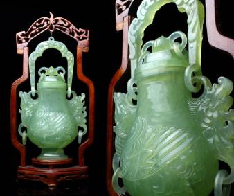 中国古美術  天然琥目石香炉  唐木台  古玩 櫻】時代古玩 砡製 獣文吊香炉 唐木台 唐物 中国美術 [sn]4 【公式通販】