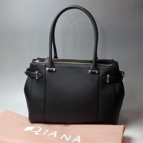 極上クラス DIANA (ダイアナ) レザー ハンドバッグ/ショルダーバッグ 黒