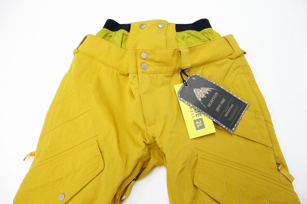 展示品 15/16 BURTON バートン スノーボード パンツ レディース Sサイズ スノボ 黄色 zippy BURTON 中古 15&frasl;16 FV PROCESS 3D