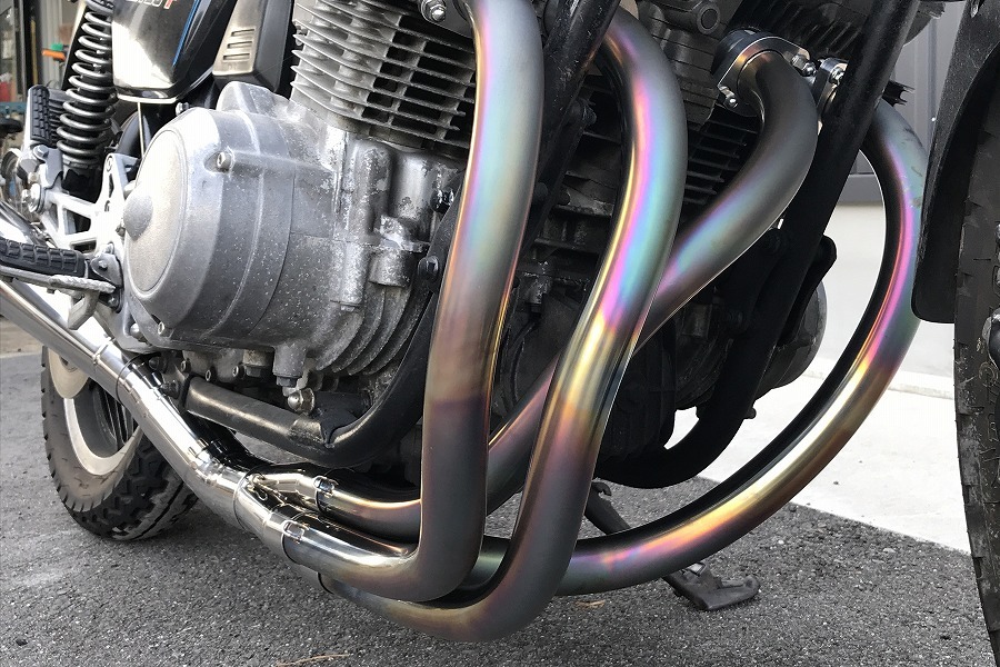GWセール！ CB750F ゼス ステンレス手曲げクロス スペンサータイプ