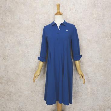  LACOSTE ラコステ ポロワンピース 青/サイズ38(女性用)｜売買されたオークション情報、yahooの商品情報をアーカイブ公開 - オークファン 女性用