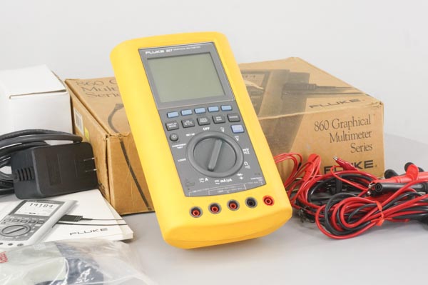 DW FLUKE 867 GRAPHICAL MULTIMETER マニュアル AC Adapter フロッピー テスト用リーダー付 ...