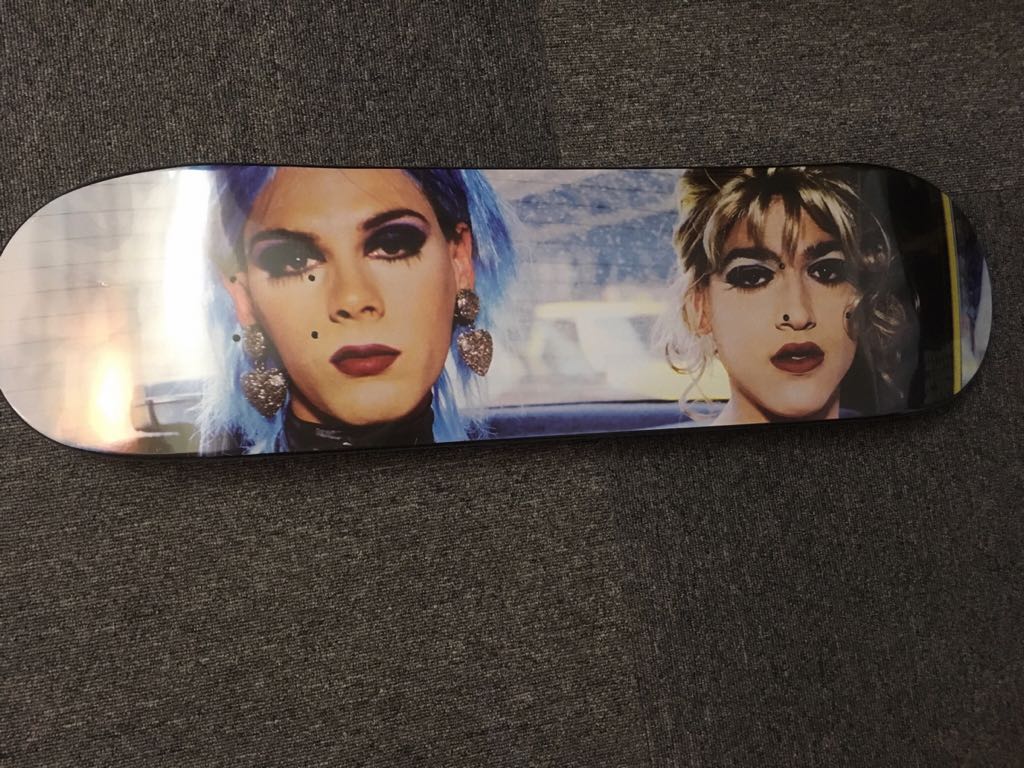 2018 SS SUPREME x NAN GOLDIN MISTY AND JIMMY PAULETTE SKATEBOARD