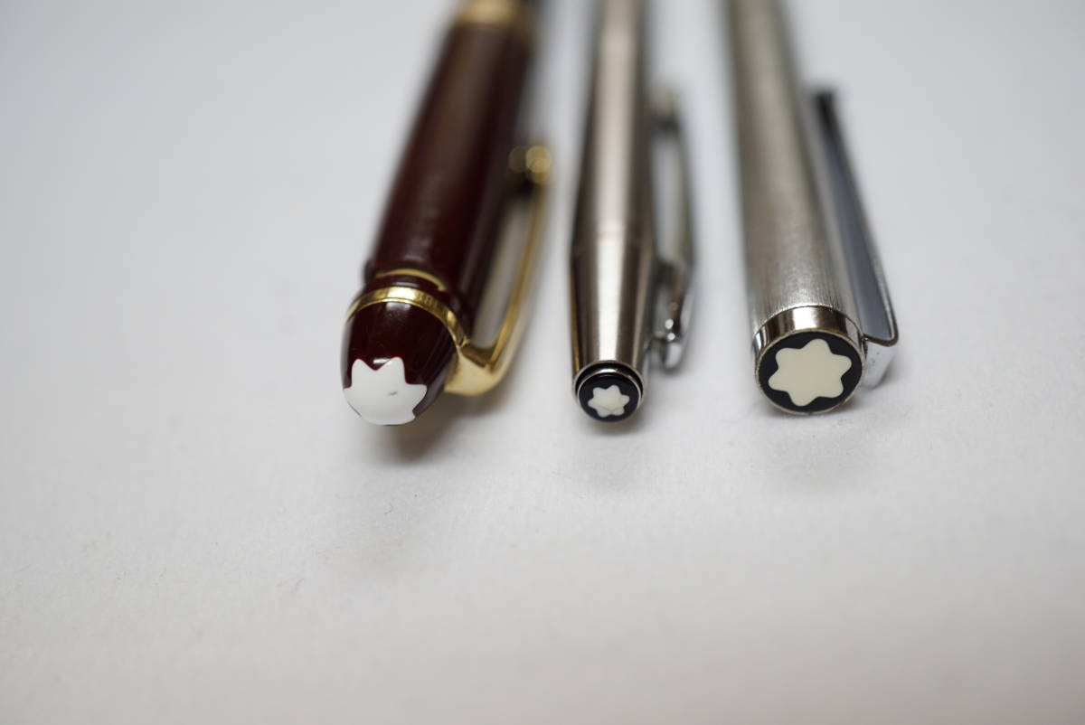 ジャンク扱い！ ☆ MONTBLANC/モンブランボールペン 3本 ☆ No-32