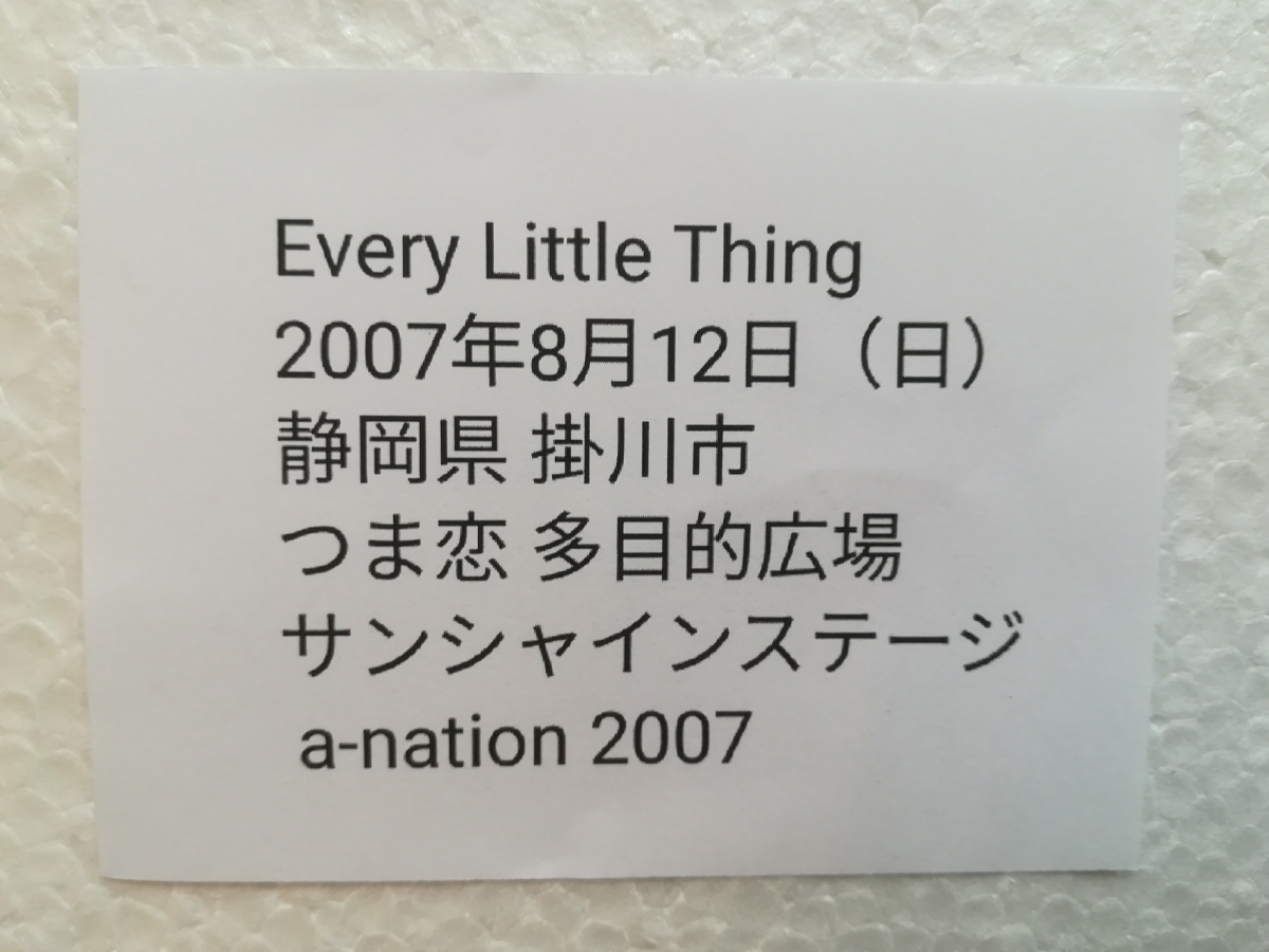 Every Little Thing 直筆 サイン 色紙（厚紙タイプ）2007年8月12日 IN