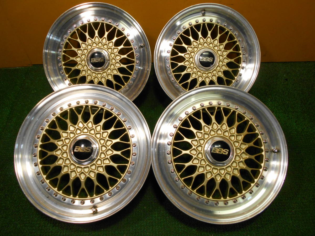 送料無料，爆買い No.890 BBS RS357 RS321 ゴールド メッシュホイール 