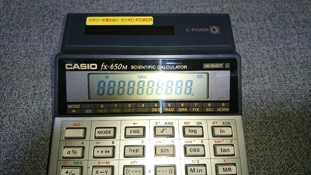 CASIO カシオ 電卓 fx-650M 動作ok 使用感少ない良品です CASIO 関数 