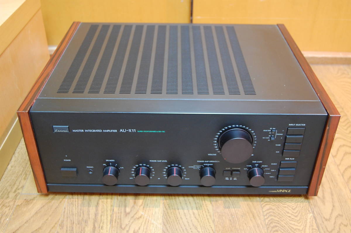 通電確認】SANSUI サンスイ プリメインアンプ AU-α507NRA