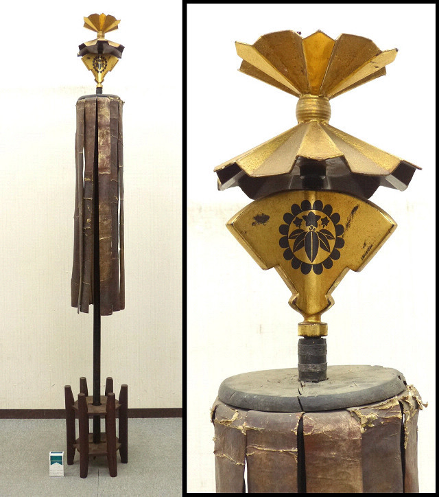 間者 馬印 馬標 馬験 笹竜胆紋入り 台座付 全長約180cm 検 武具 甲冑 鎧兜(甲冑(兜、鎧))|売買されたオークション情報、yahoo ...