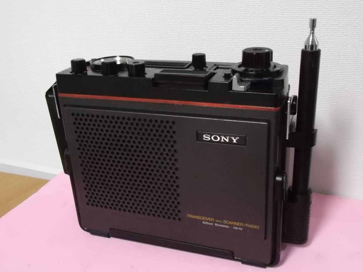 SONY ICB-R5 整備済 AMラジオ内蔵 市民ラジオ CB トランシーバー 8ch