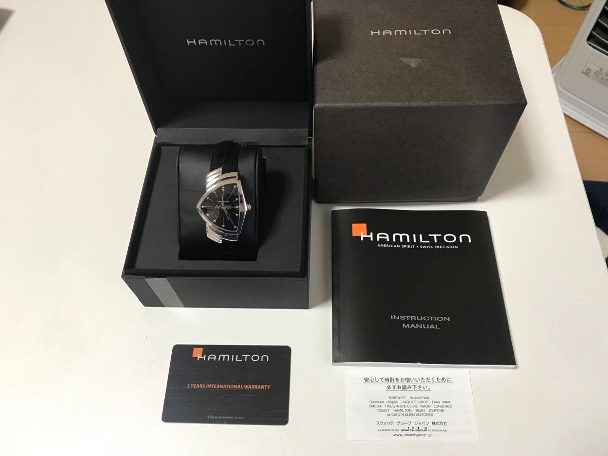 ハミルトン ベンチュラ H244110 HAMILTON クォーツ 電池交換済み T1167 