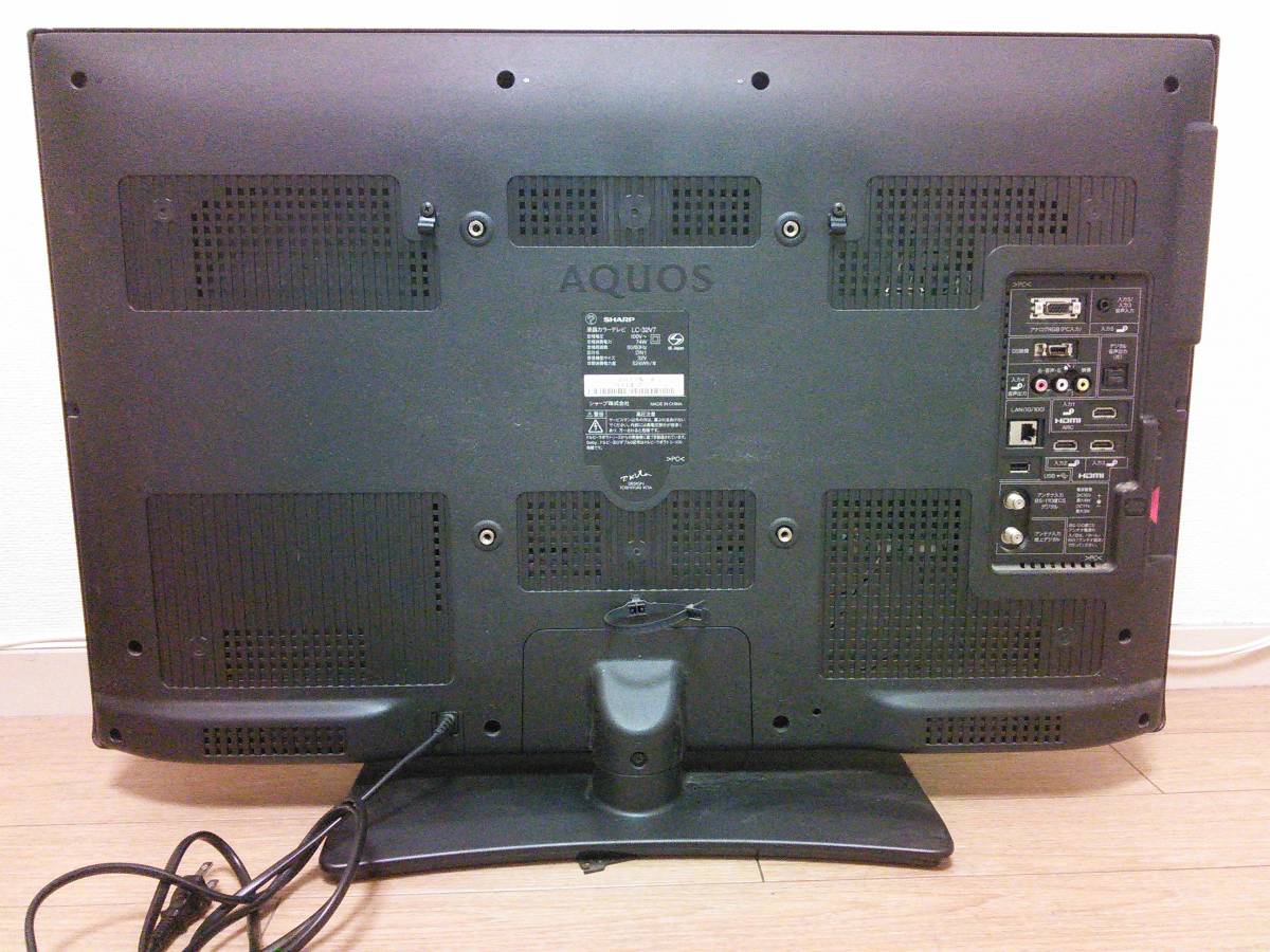 □SHARP シャープ AQUOS アクオス 32型液晶テレビ LC-32V7 2011年製