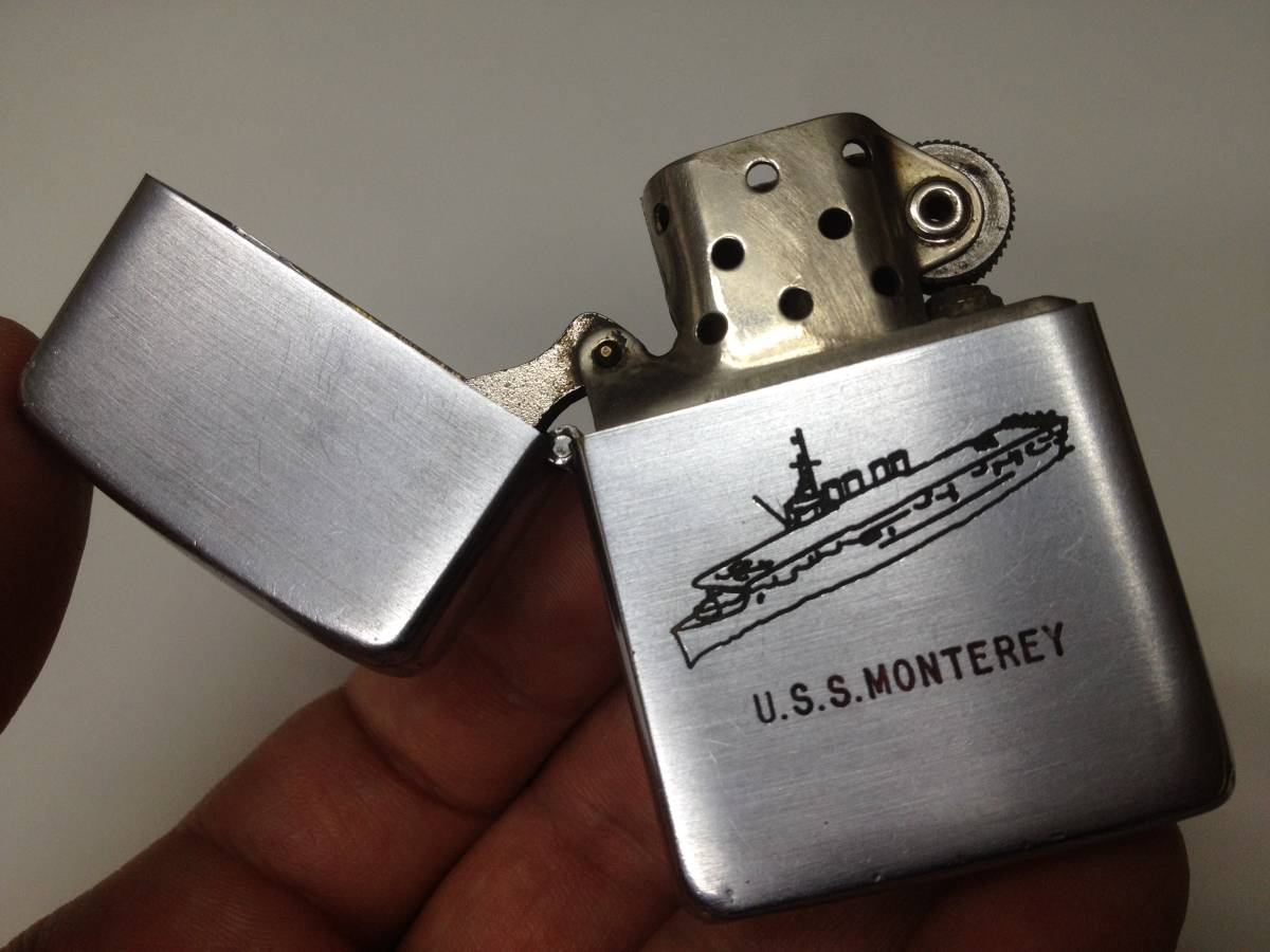 ビンテージ!! 40s 50s ZIPPO [希少 NAVYもの♪] USS MONTEREY 