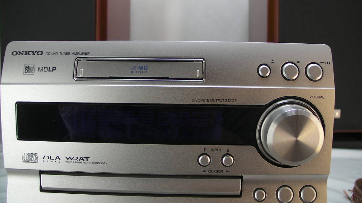 ☆52【送料無料】ONKYO オンキョー CD/MDコンポ FR－N9
