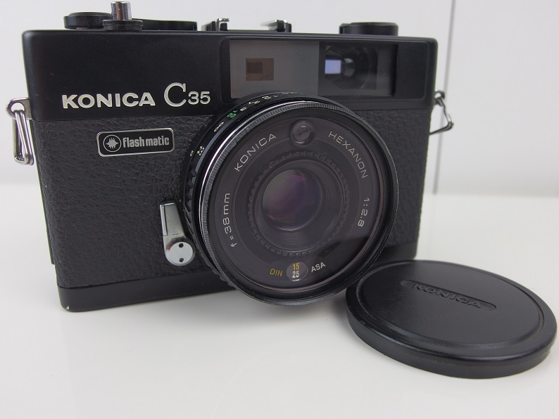 コニカ Konica C35 FLASH MATIC C35 HEXANON 38mm F2.8 フラッシュ