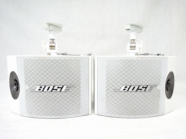 中古 BOSE ボーズ 301V-W スピーカー ペア ホワイト オーディオ機器