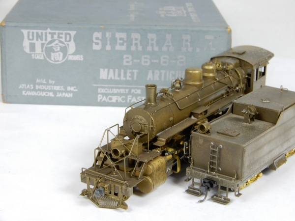 中古 UNITED SCALE MODELS SIERRA R.R. 2-6-6-2 PFM 蒸気機関車 鉄道模型 HOゲージ K3150325