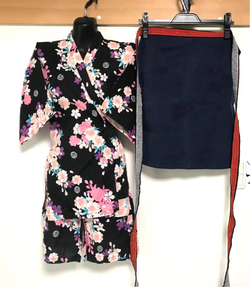 No.1 中古 磯丸水産 女子制服 2点セット（甚平 浴衣