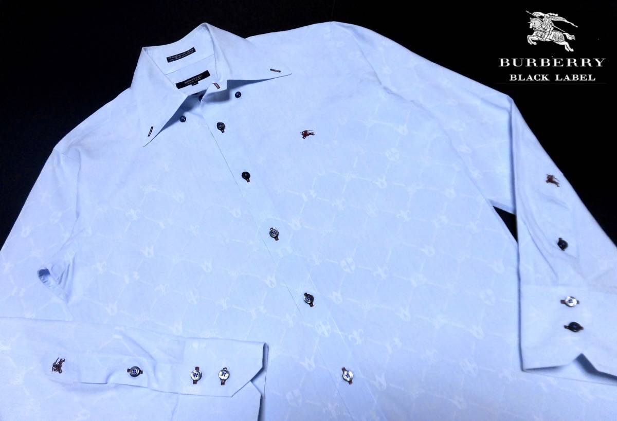 【驚きの破格値，新作登場】 激レア バーバリーブラックレーベル エンジホース刺繍 シャドーモノグラム ボタンダウンシャツ サイズ 2 M(トップス)｜売買されたオークション情報、yahooの商品情報をアーカイブ公開 - オー 男性用