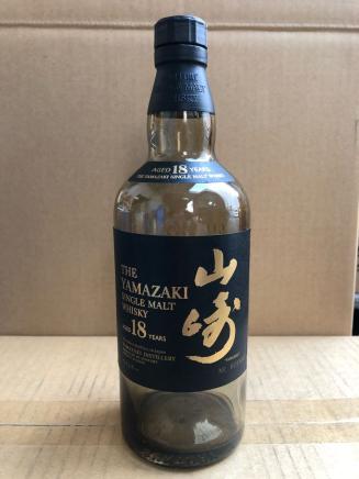山崎18年 空き瓶のみ 6本セット 山崎18年 空箱のみ 6