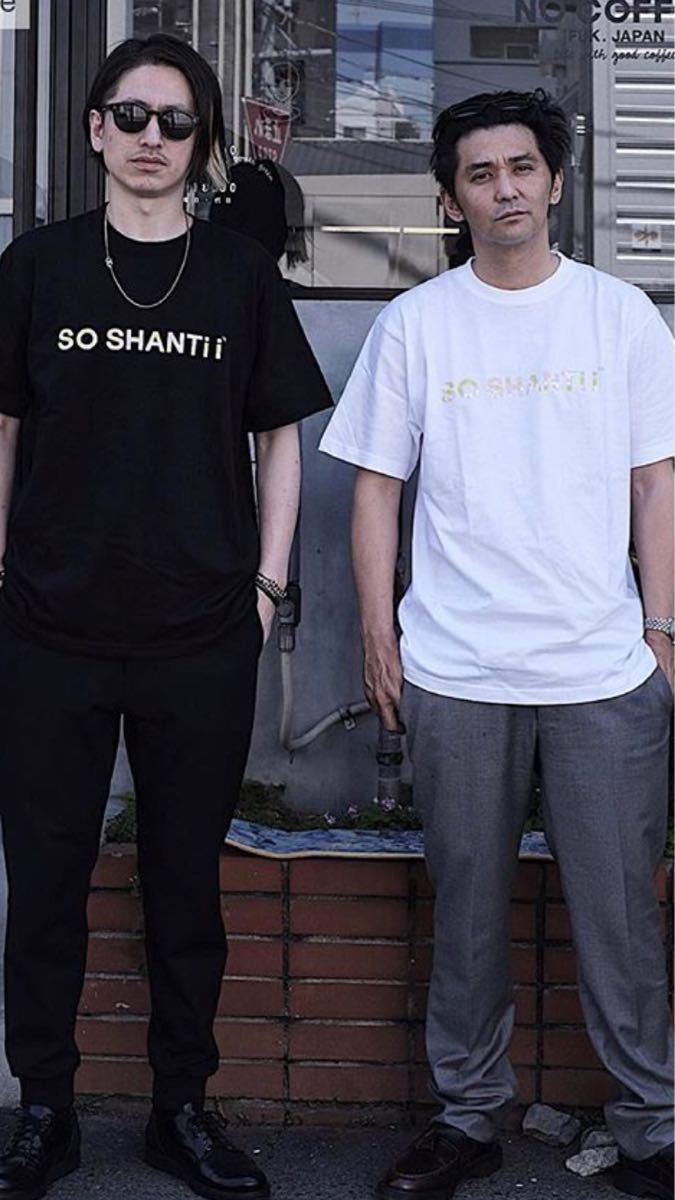 新品！　NO COFFEE × SHANTi i 　SO NICE Tシャツ ブラック M　(shantii tr.4suspension tr4suspension　made in gm japan ムラジュン )