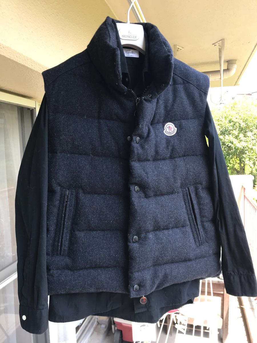 未使用品】BEAMS 別注 MONCLER TIB WOOL SPECIAL ネイビー サイズ 1 