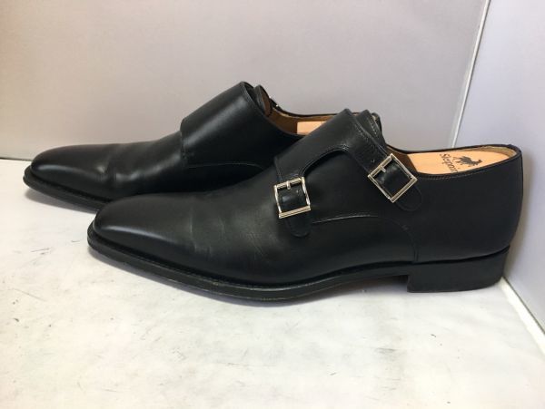 MAGNANNI マグナーニ　ダブルモンクストラップ US8.5M(約26.5cm) ブラック 革靴