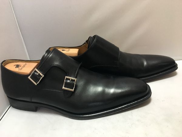 MAGNANNI マグナーニ　ダブルモンクストラップ US8.5M(約26.5cm) ブラック 革靴