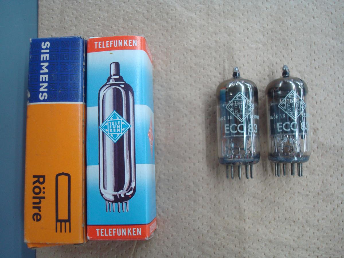 TELEFUNKEN ECC83 真空管 2本セット TELEFUNKEN 真空管 2本 ECC83 長期保管品 【公式通販】