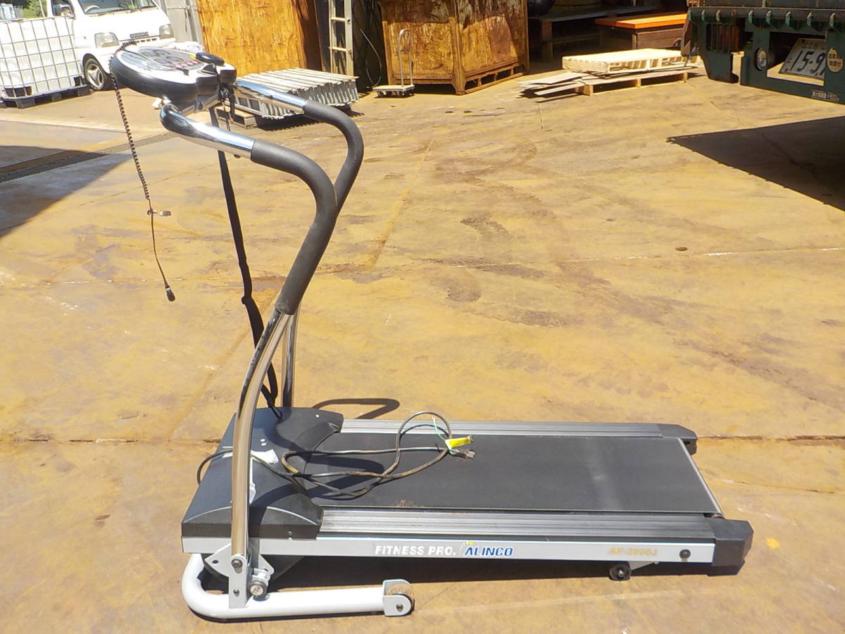 No966　100V　ルームランナー　ランニングマシン　アルインコ　AF-2800J　エクササイズマシン　ウォーキングマシン　家庭用　折り畳み中古_1