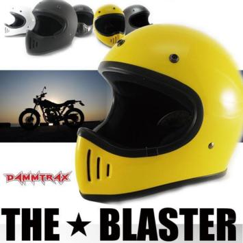 美品 ダムトラックス ブラスター ヘルメット イエロー モトクロス フルフェイス DAMMTRAX THE☆ BLASTER イエローL ダムトラックス フルフェイスバイク