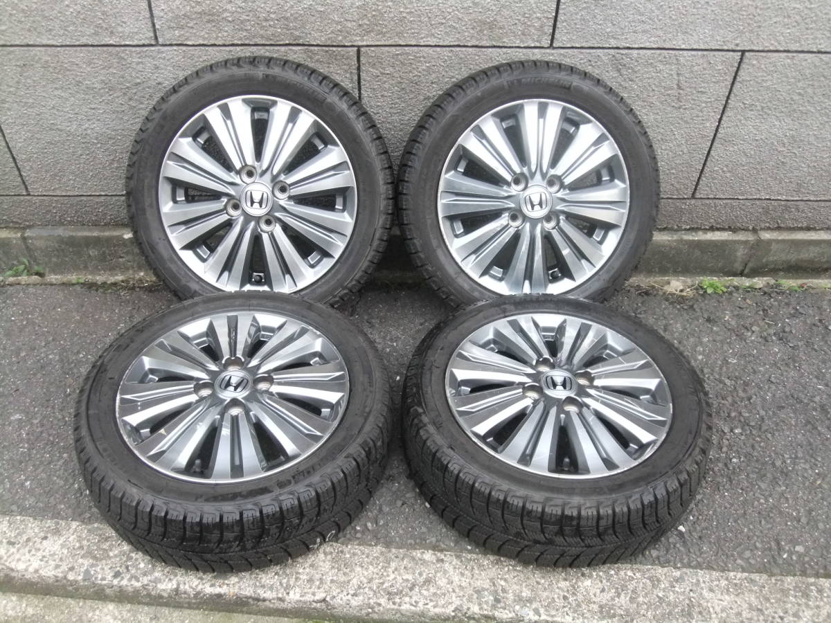 9分山@ライフ、ゼスト等ホンダ純正ホイール付 165/55R14 MICHELIN XI3 4本