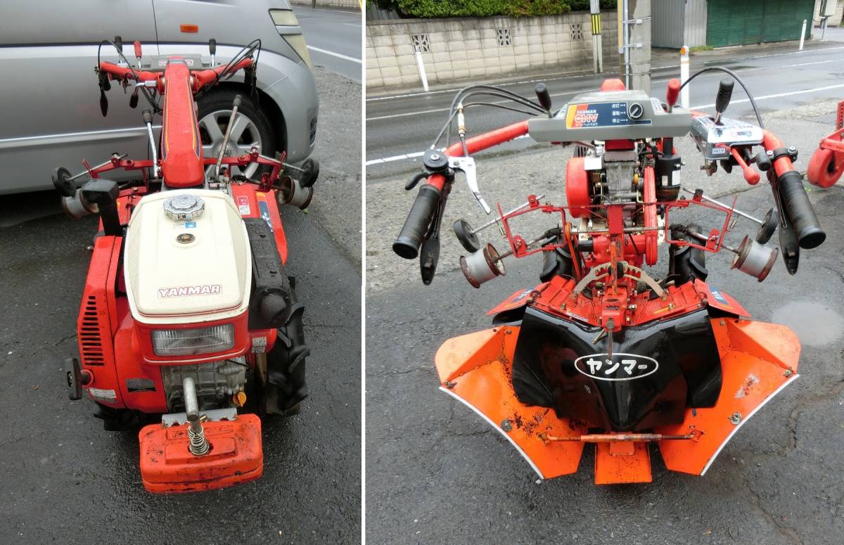 ヤンマー 10馬力プロ用 畦立て仕様 マルチャー畝立て付き管理機 PRT110