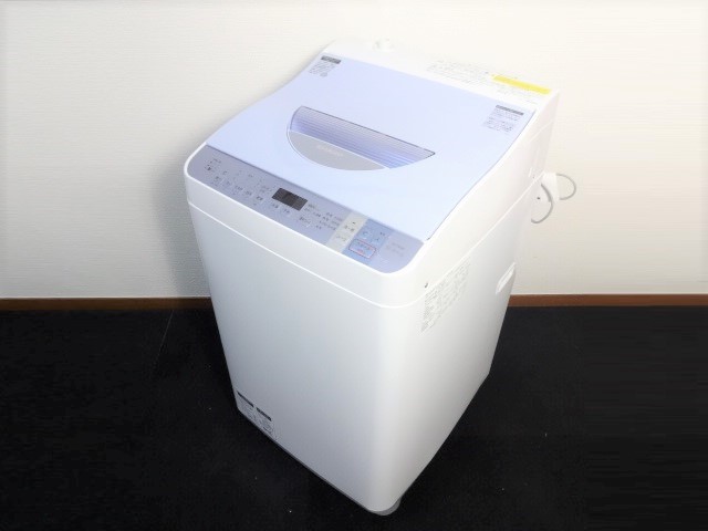 美品】シャープ ES-TX550-A たて型洗濯乾燥機(5.5kg) ブルー系 2016年