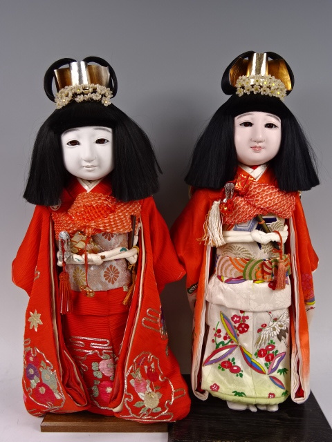 古い市松人形 稚児輪 稚児髷 睫毛付き(市松人形)｜売買された