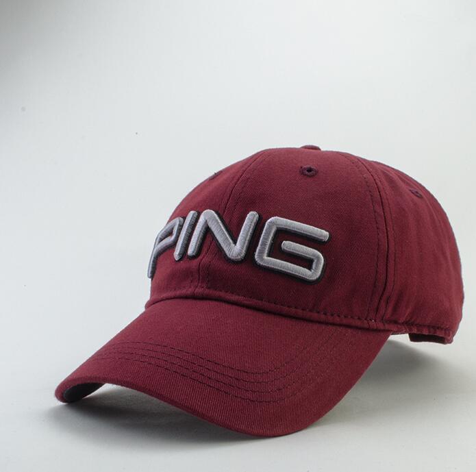 新品 おしゃれ PING ピン ゴルフ キャップ 帽子 CAP レッド_1