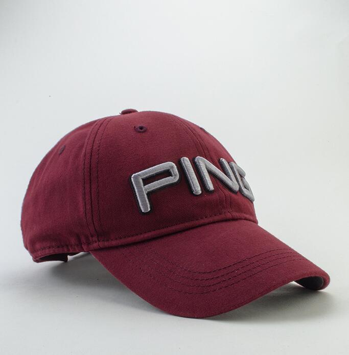新品 おしゃれ PING ピン ゴルフ キャップ 帽子 CAP レッド_3
