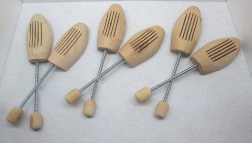 a615 靴 長持ち 木製 シューキーパー シューツリー スプリング式 メンズ 左右兼用 3足セット_1