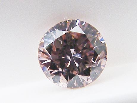 AIN　0.124ct FANCY ORANGY PINK SI2　暖かなピンクカラー_1