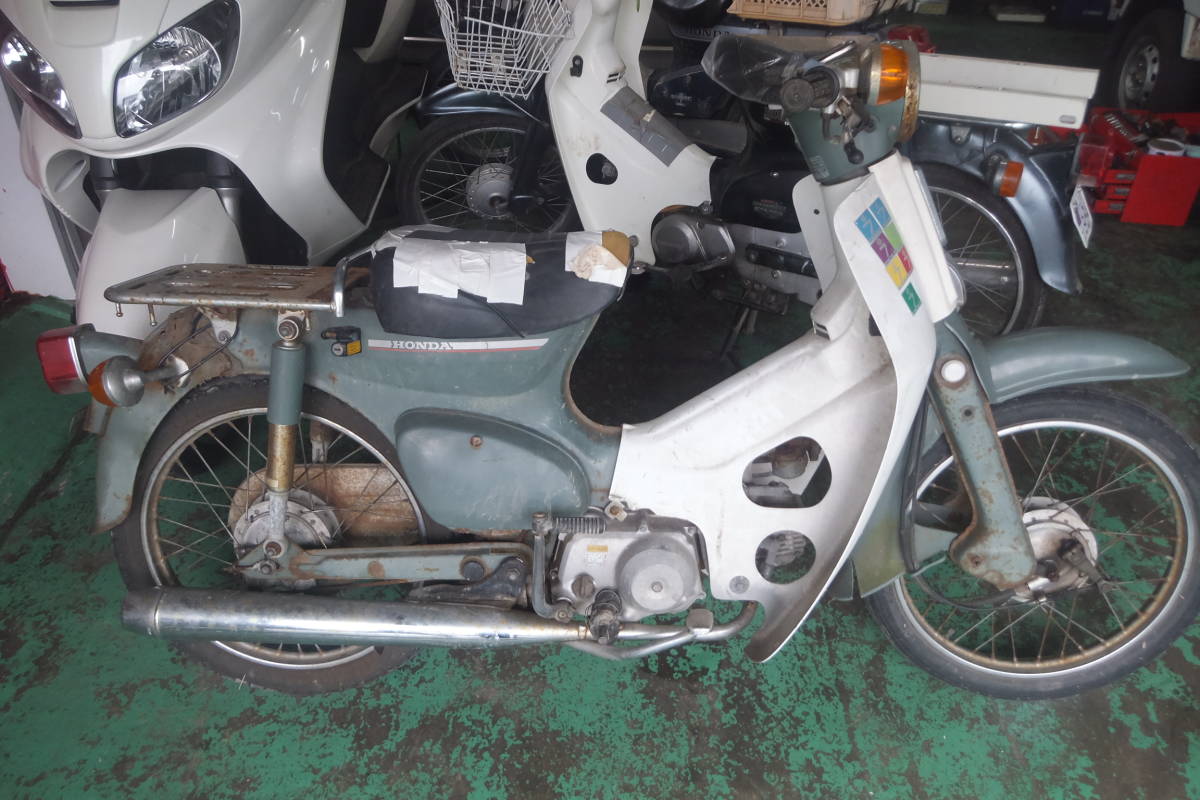 リトルカブ50 エンジン 実働 スーパー カブ 50 6V最終？ ワンオーナー 実働 程度は下 エンジン一発