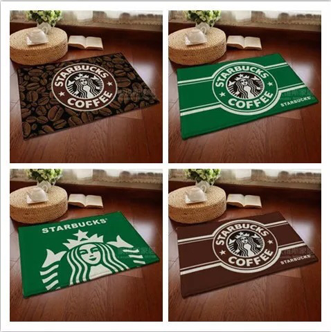 STARBUCKS玄関マット 3D洗える50×80cm室内北欧 滑り止め 1_2