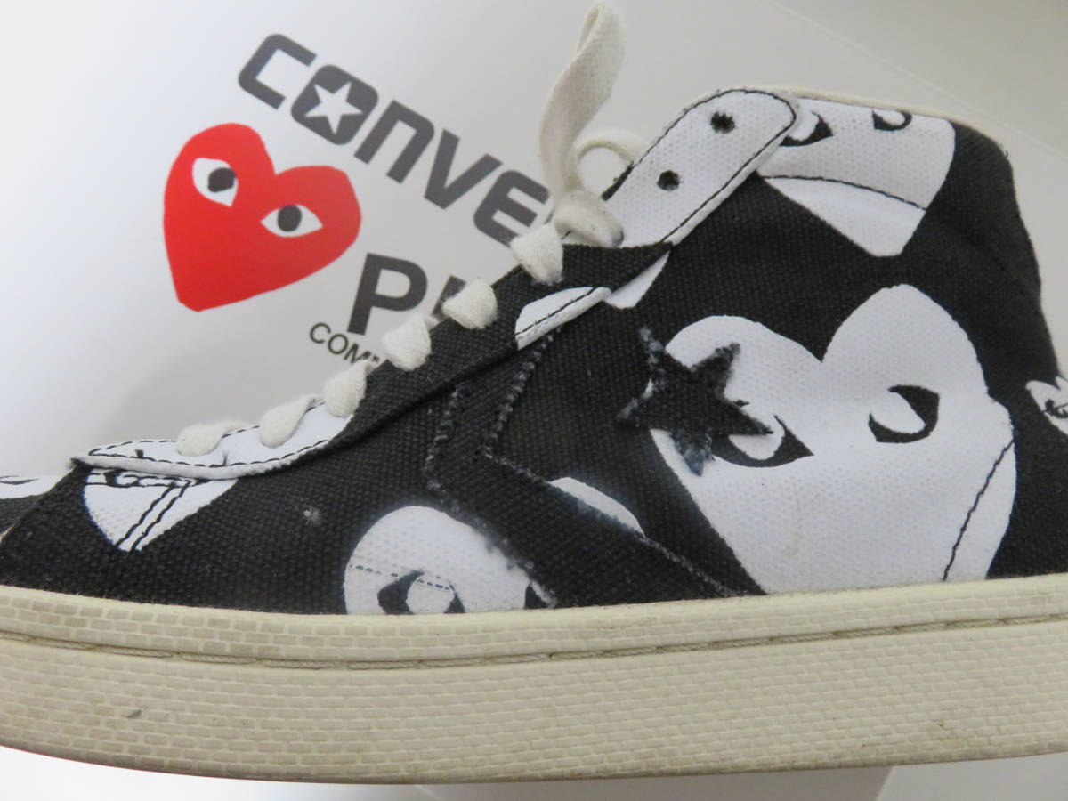 新品，格安 コムデギャルソン converseコラボplayスニーカー23ｃｍ COMME des GARCONSトリコ ジュンヤ(女性用)｜売買されたオークション情報、yahooの商品情報をアーカイブ公開 - オークファン 靴