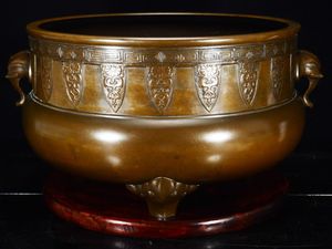 中国美術 窯変釉 時代 火鉢 瓶掛 φ30cm(LC403) 火鉢のYahoo!オークション(旧ヤフオク!)の相場・価格を見る｜Yahoo
