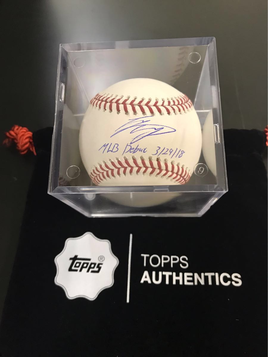 限定】Topps 大谷翔平 デビュー記念 直筆サイン入りボール