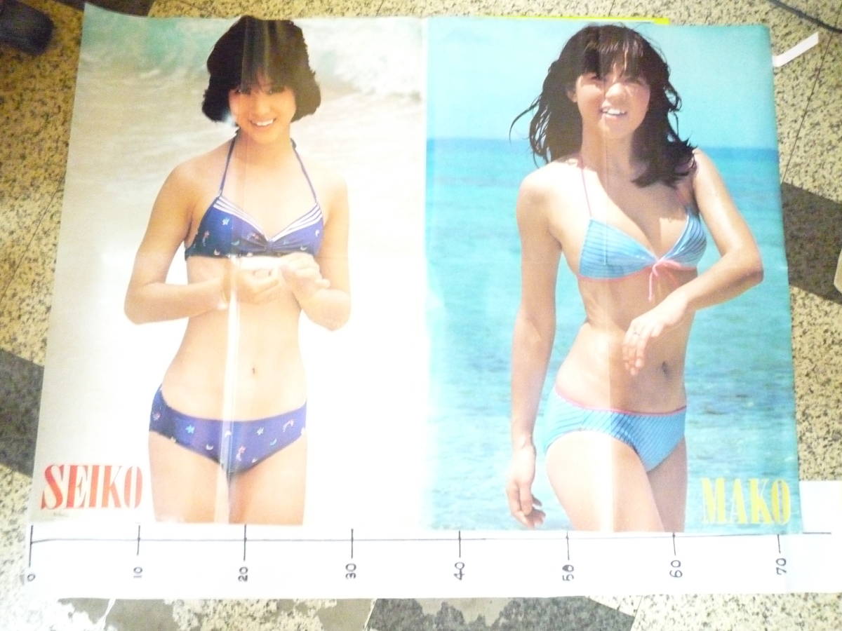 新品，新作 松田聖子 石野真子水着姿－裏表ー山口百恵＆三浦友和ポスター(ま行)｜売買されたオークション情報、yahooの商品情報をアーカイブ公開 - オークファン 女性タレント
