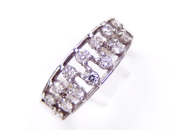 pt900 プラチナ900 ダイヤモンドリング 4.4g 0.45ct 0.54ct 最落 pt900 プラチナ900 ダイヤモンドリング 4.4g 0.45ct 0.54ct 最落