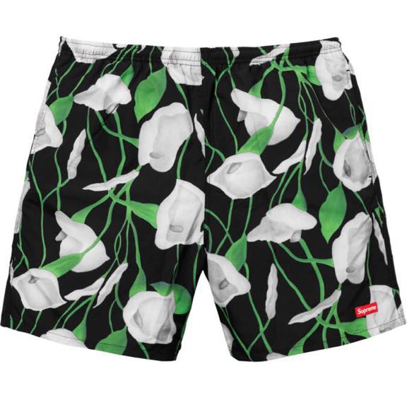 XLサイズ Supreme Nylon Water Short 黒ユリ Supreme Nylon Water